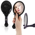 thumbnail image 1 of Profusion Cosmetics Not A Phase Foldable Handheld Mirror, Single-Sided Gothic Decorative Makeup Mirror, Distortion-Free Reflection, Matte Black, 1 of 5