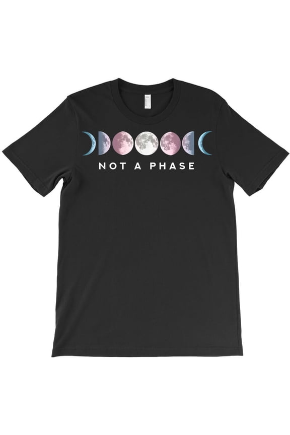 Not A Phase Moon LGBT Trans Pride Transgender Themed for a Pride Month - New Arrival H33022 Unisex T-Shirt, Up to 5XL Available