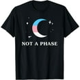 thumbnail image 1 of Not A Phase Transgender LGBTQ Trans Pride Flag Moon T-Shirt, 1 of 3