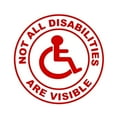 thumbnail image 1 of Not All Disabilities Are Visible Sticker - Die Cut Decal for Cars, Laptops & Water Bottles - Autism & Invisible Disability Awareness Decal, 1 of 6