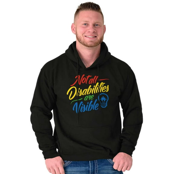 Not All Disabilities are Visible Hoodie Sweatshirt Women Men Brisco Brands S