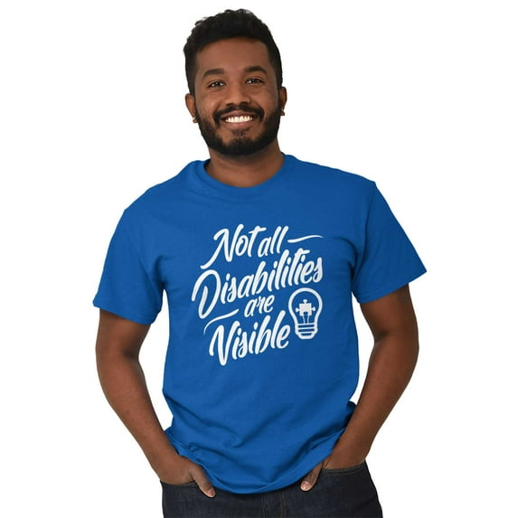 Not All Disabilities are Visible Men's Graphic T Shirt Tees Brisco Brands S