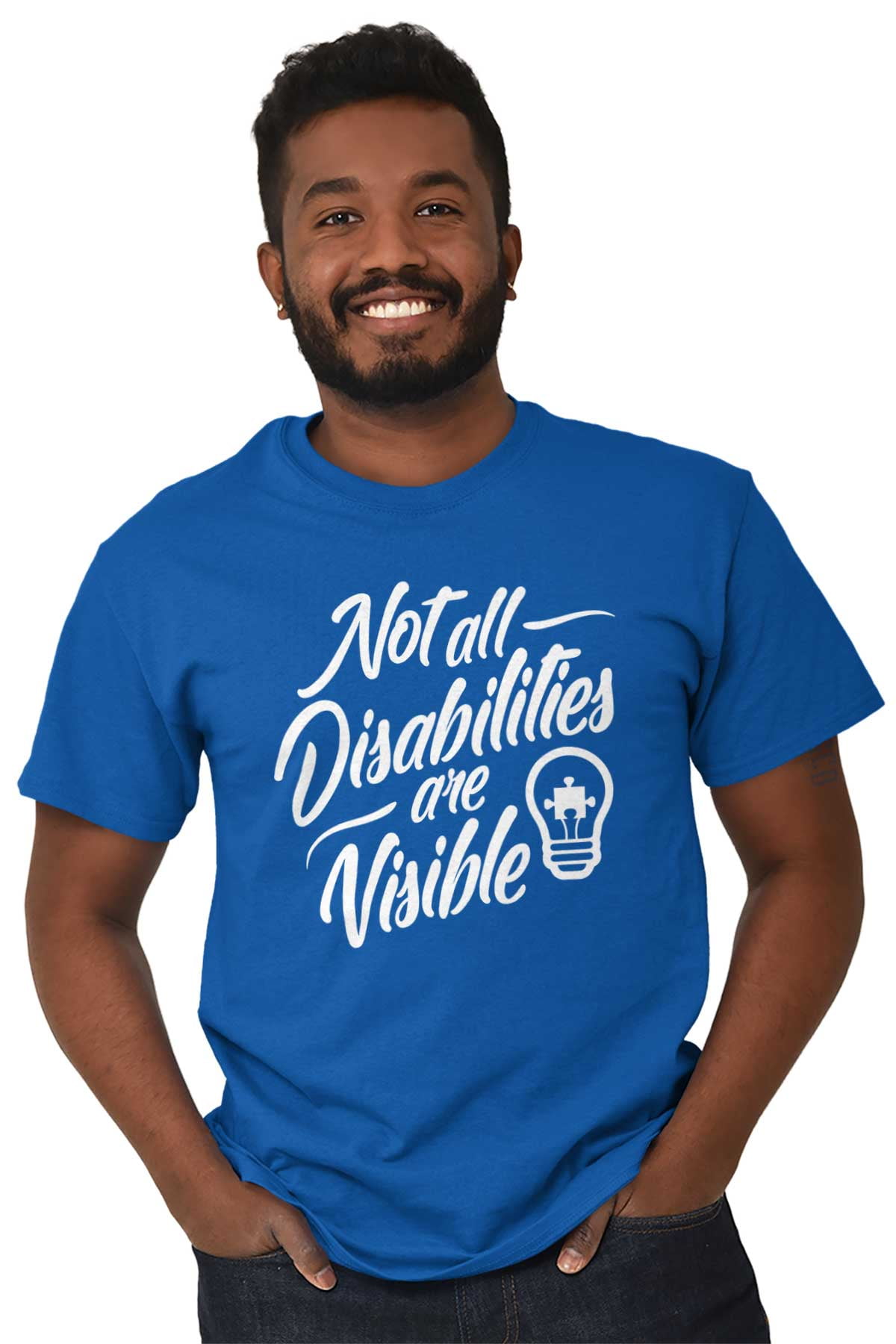 Not All Disabilities are Visible Men's Graphic T Shirt Tees Brisco