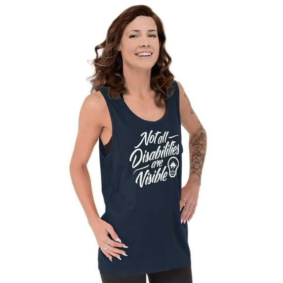 Not All Disabilities are Visible Tank Top T Shirts Men Women Brisco Brands M