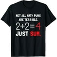 thumbnail image 1 of Not All Math Jokes Are Terrible Just Sum - Math Teacher Pun T-Shirt, 1 of 3