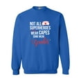 thumbnail image 1 of Not All Superheroes Wear Capes Some Wear Scrubs Nurse DT Crewneck Sweatshirt, 1 of 3