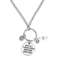 thumbnail image 1 of Not All Those Who Wander Are Lost - Rear View Mirror Charm - Hanging Ornament by Hidden Hollow Beads, 1 of 4