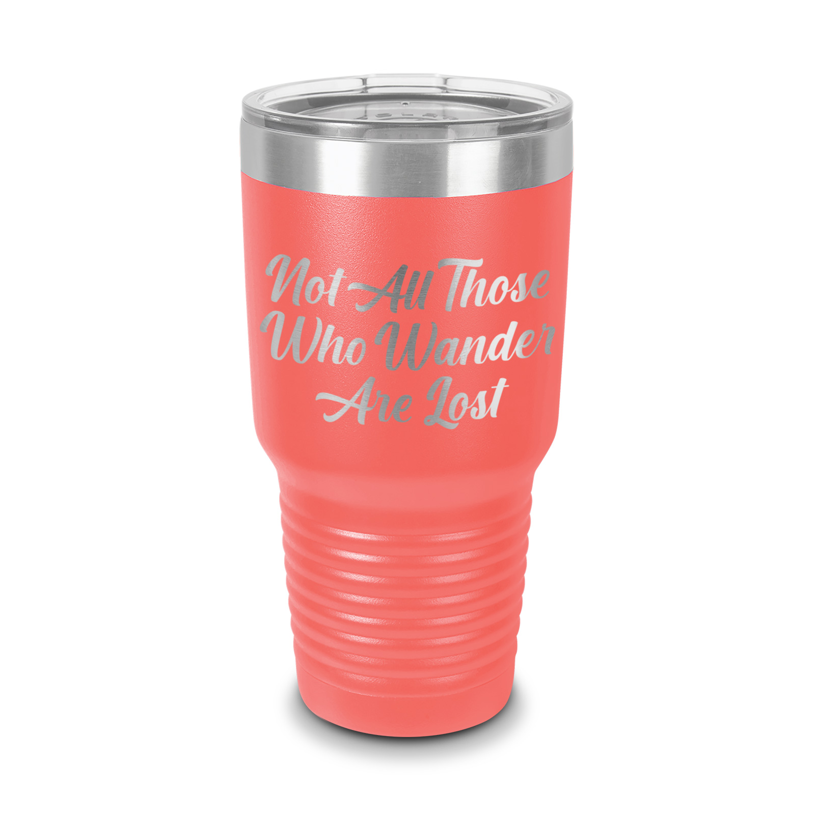 XQLZY Not All Those Who Wander Are Lost Engraved Stainless