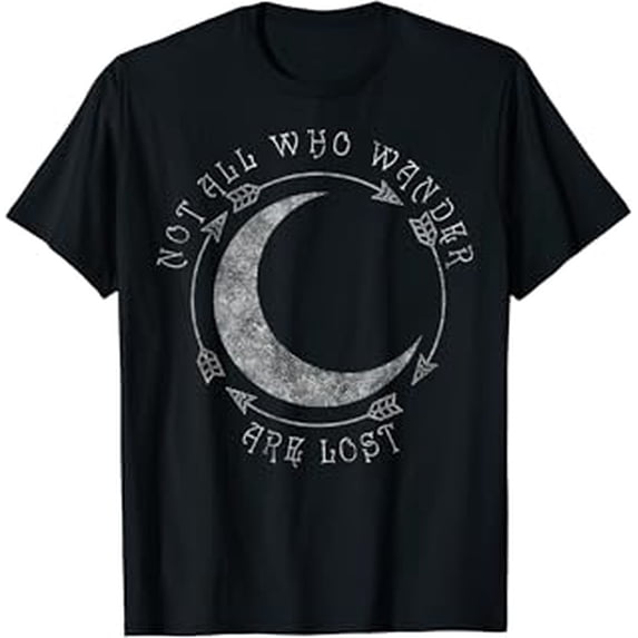 Not All Who Wander Are Lost Moon Arrows Boho Graphic T-Shirt