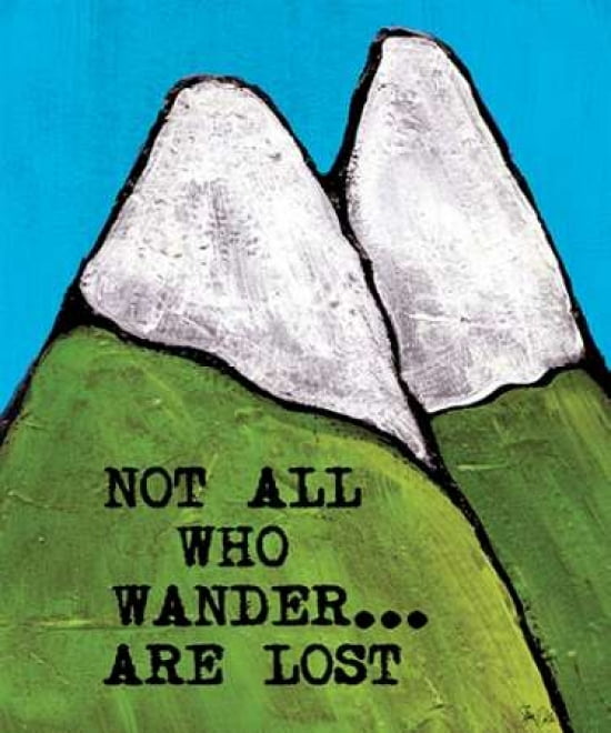 Not All Who Wander Canvas Art - Shanni Welsh (20 x 24)