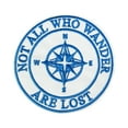 thumbnail image 1 of Not All Who Wander Compass Embroidered Patch Iron/Sew On Applique Souvenir, 1 of 2
