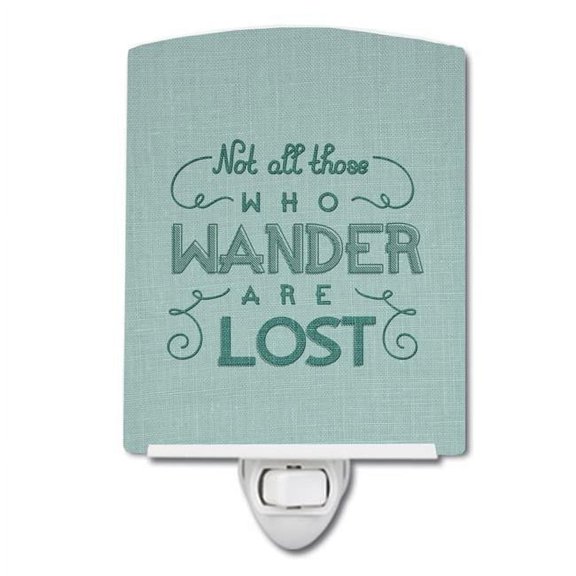 Not All Who Wander are Lost Ceramic Night Light