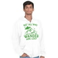 thumbnail image 1 of Not All Who Wonder Are Lost UFO Cute Zip Up Hoodie Men's Women's Brisco Brands S, 1 of 6