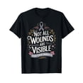 thumbnail image 1 of Not All Wounds Are Visible Brain Cancer Survivor T-Shirt, 1 of 5