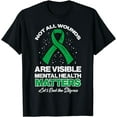 thumbnail image 1 of Not All Wounds Visible Mental Health Matters Aware Men Women T-Shirt, 1 of 4