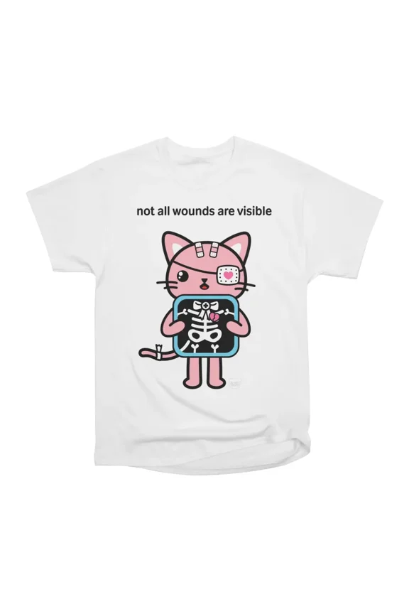 Not All Wounds are Visible Xray Ouch the Cat T-Shirt Tee Gift For Him Merch For Her Appare