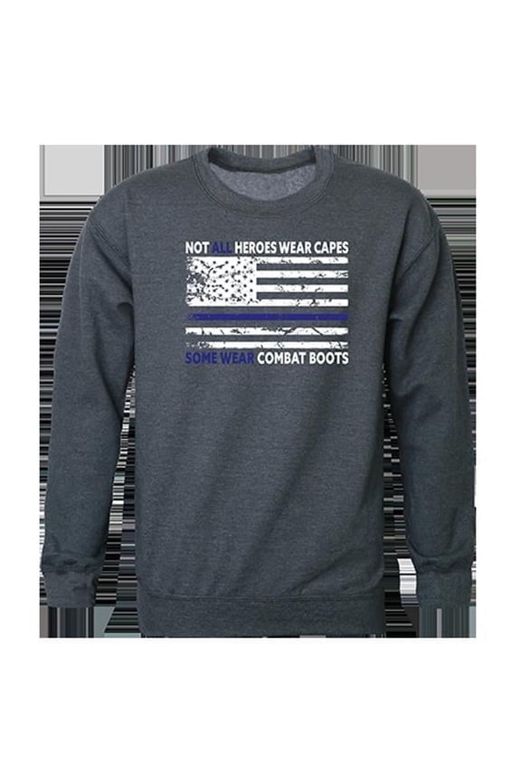 Not All with TBL Graphic Crewneck Sweatshirt, Heather Charcoal - Large