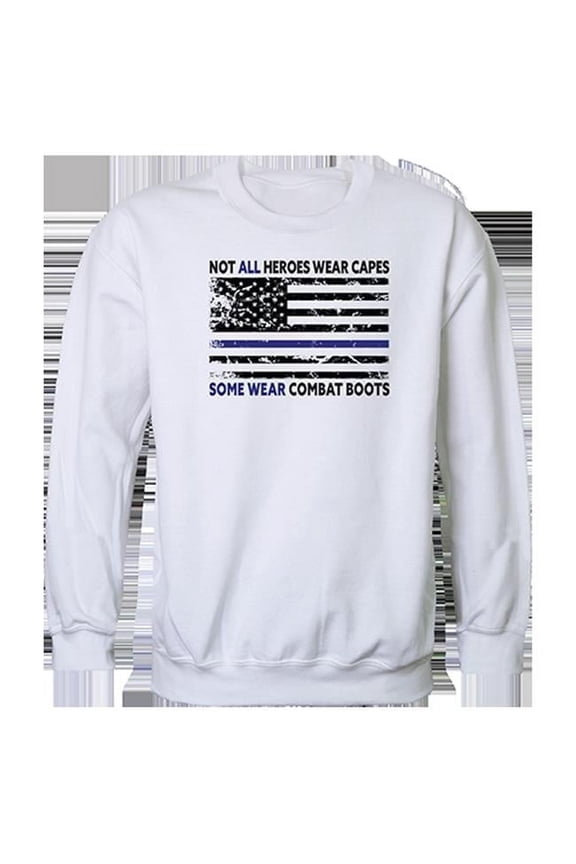 Not All with TBL Graphic Crewneck Sweatshirt, White - Extra Large