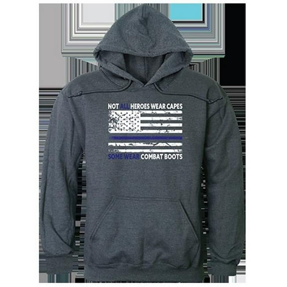 Not All with TBL Graphic Pullover Sweatshirt, Heather Charcoal - Large