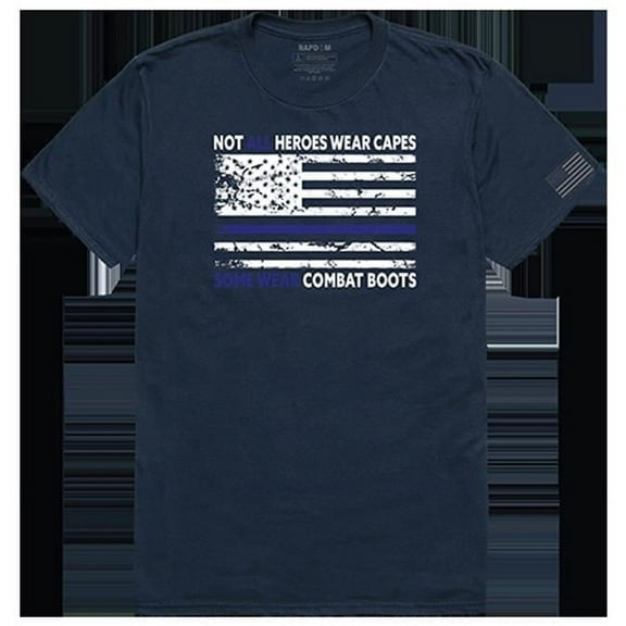 Not All with TBL Tactical Graphic T-shirt, Navy - Medium