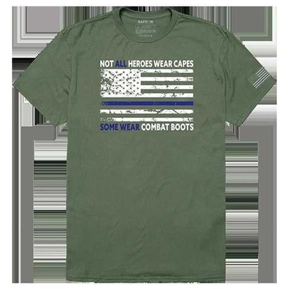 Not All with TBL Tactical Graphic T-shirt, Olive - Large