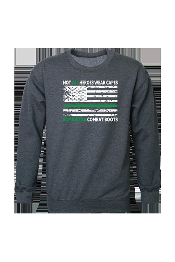 Not All with TGL Graphic Crewneck Sweatshirt, Heather Charcoal - Extra Large