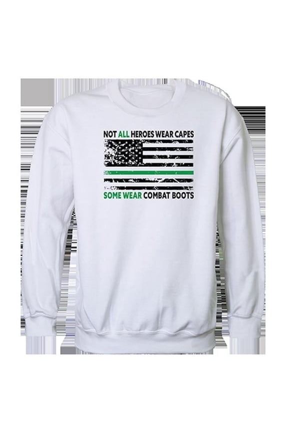 Not All with TGL Graphic Crewneck Sweatshirt, White - Extra Large