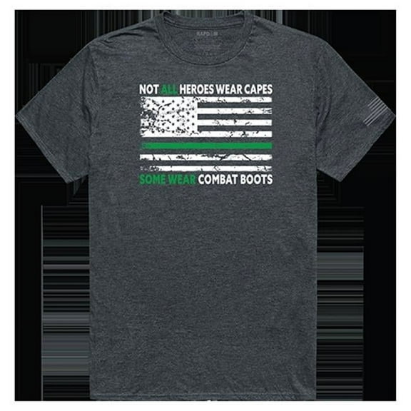 Not All with TGL Tactical Graphic Tee Shirt, Heather Charcoal - Medium