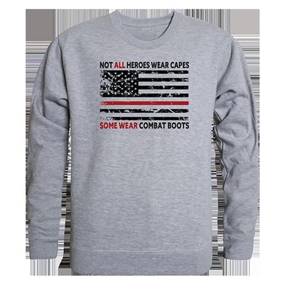 Not All with TRL Graphic Crewneck Sweatshirt, Heather Grey - Small