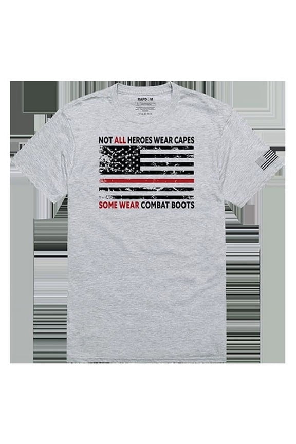 Not All with TRL Tactical Graphic T-shirt, Heather Grey - Small