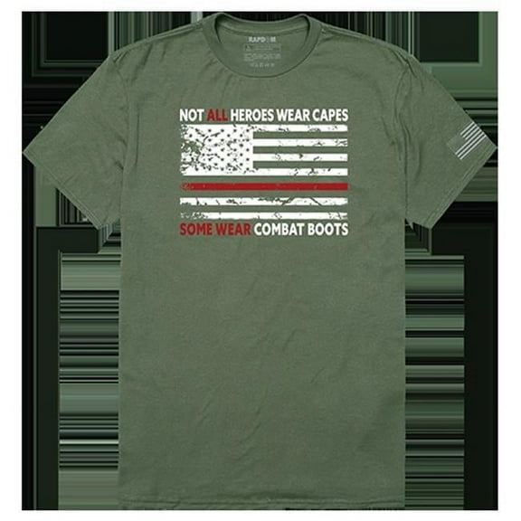 Not All with TRL Tactical Graphic T-shirt, Olive - Medium