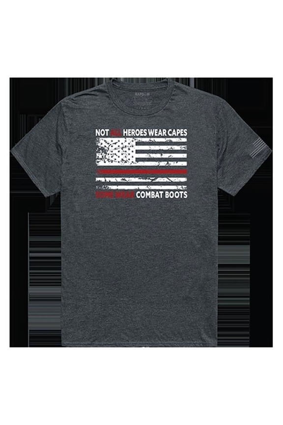 Not All with TRL Tactical Graphic Tee Shirt, Heather Charcoal - 2XL