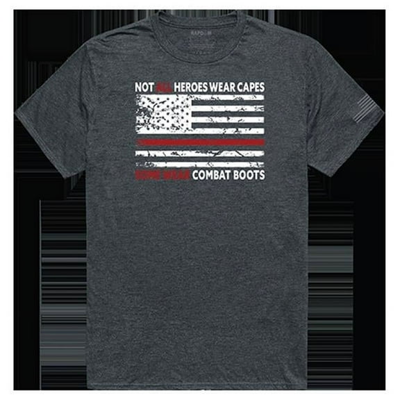 Not All with TRL Tactical Graphic Tee Shirt, Heather Charcoal - Large