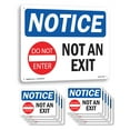thumbnail image 1 of Not An Exit OSHA Notice Aluminum Sign 24 Inch x 18 Inch - 10 Pack, 1 of 8