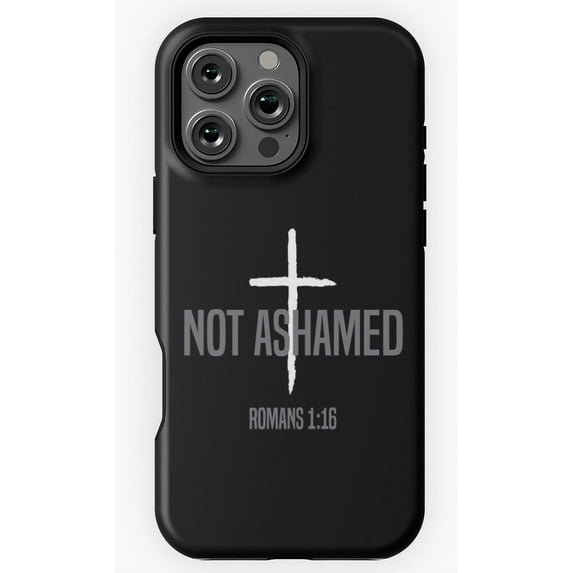 Not Ashamed of the Gospel Bible Verse Quote Phone Case for iPhone 16 15 14 13 12 11 Pro Max