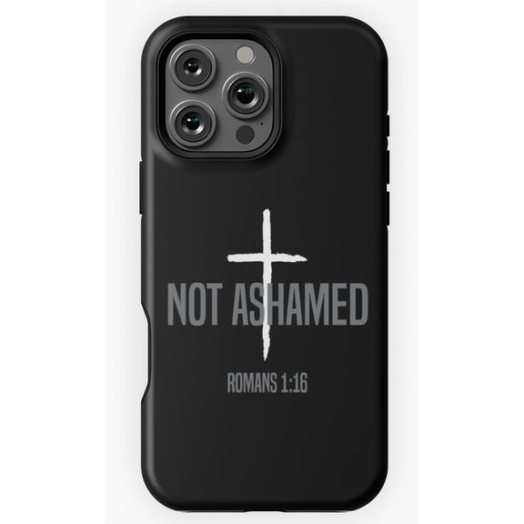 Not Ashamed of the Gospel Bible Verse Quote Romans 1:16 Faith A1091 Protective Case for iPhone 17 16 15 14 13 12 11 Pro Max