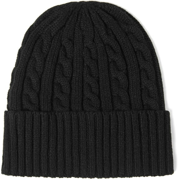 Not Bulky, Just Warm – Sleek Cable Knit Beanie Hat