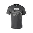 thumbnail image 1 of Not Denial, Selective Reality Funny Short Sleeve T-shirt-HeatherGray-Small, 1 of 4