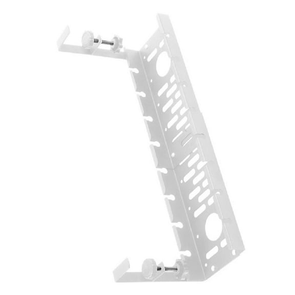 Not Drill Steel Under Desk Cable Management Tray Cord Hider Raceways Tray