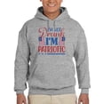 thumbnail image 1 of Not Drunk I'm Patriotic Hoodie Men -Image by Shutterstock, Male 5X-Large, 1 of 4