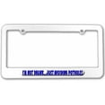 thumbnail image 1 of Not Drunk Just Avoiding Pot Holes License Plate Tag Frame, Multiple Colors, 1 of 1