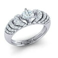 thumbnail image 1 of Not Enhanced 2ct Round Cut Diamond Prong Bridal Fancy Engagement Ring Solid 10K Gold JK I1, 1 of 3