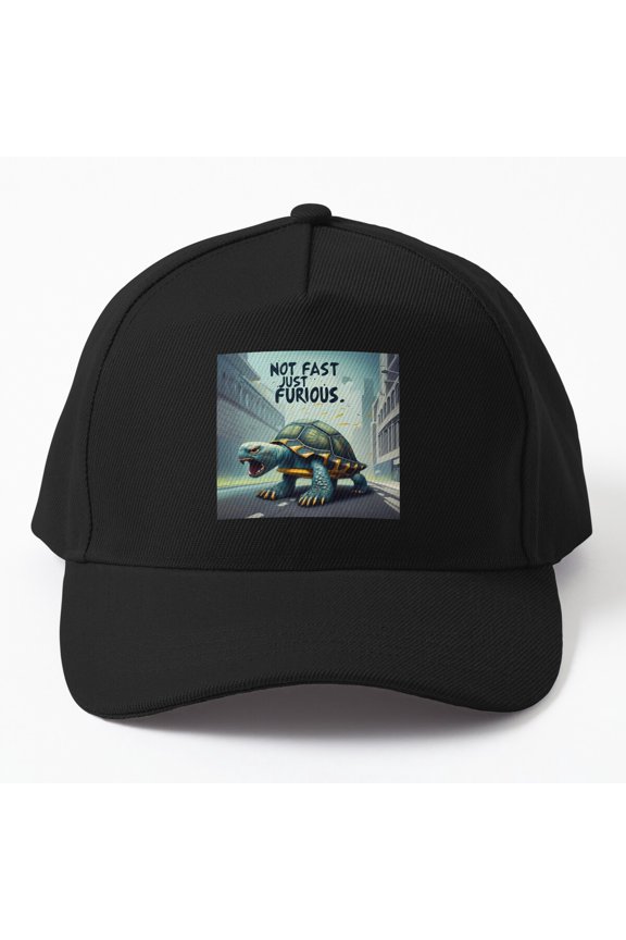 Not Fast Just Furious Baseball Cap, Racing Attitude Statement Graphic Design, Classic Hat