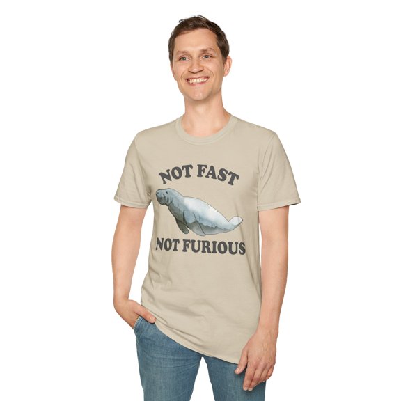 Not Fast Not Furious, Gildan Unisex Softstyle T-Shirt, Graphic Tee, S-3XL