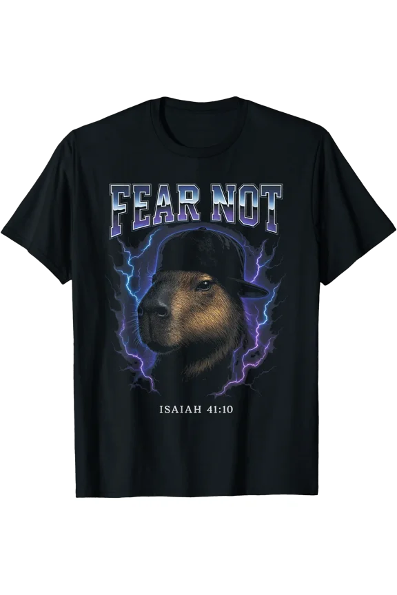 Not Fear Funny Capybara Cringy Meme Overloaded Christian T-Shirt