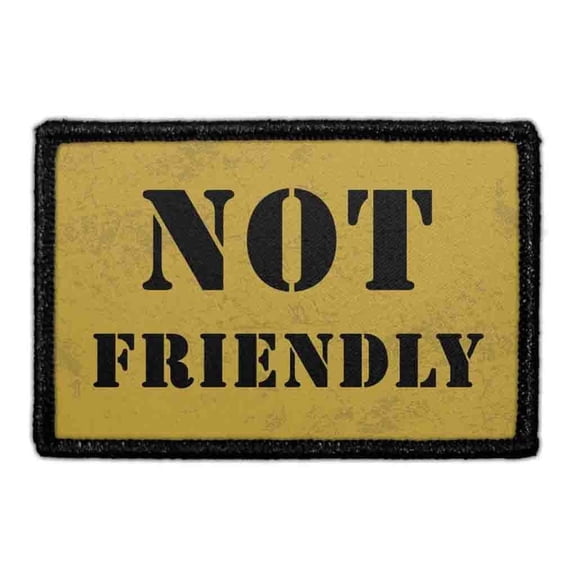 Not Friendly - Removable Patch