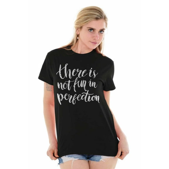 Not Fun Perfection Inspirational Women's Plus Size Graphic Tee Brisco Brands 2X