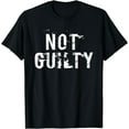 thumbnail image 1 of Not Guilty TShirt Distressed Prisoner Jail Inmate Prison Tee, 1 of 3