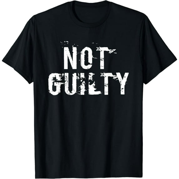 Not Guilty TShirt Distressed Prisoner Jail Inmate Prison Tee