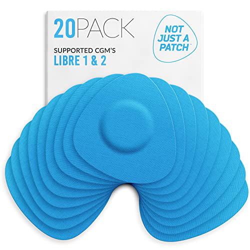 Freestyle Libre 2 Sensor Covers Waterproof Adhesive Patches - 20 Pack - for  Dexcom G7 - Without Hole and Glue in The Center 20 Count (Pack of 1)